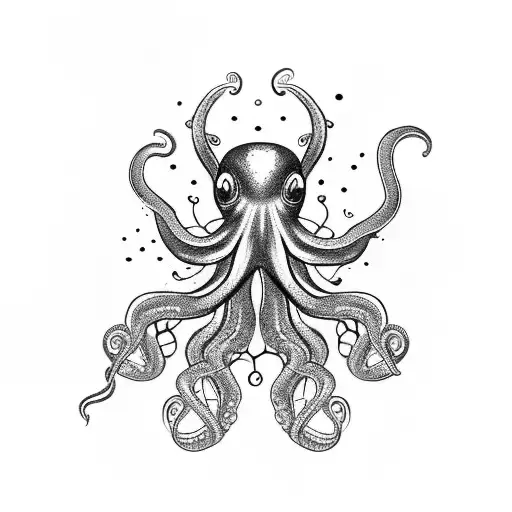 An Octopus Made Up Of Many Small Spiders