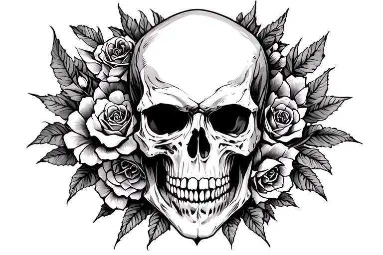 Skull Gentelman Half Cloun