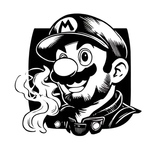 Mario Smoking