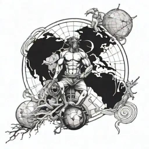 Atlas Cargando El Mundo