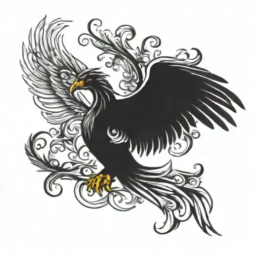 A Phoenix Wings For The Neck