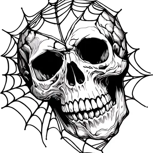 Skull Spider Web
