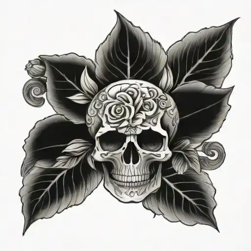 Flower Sleeve Skull