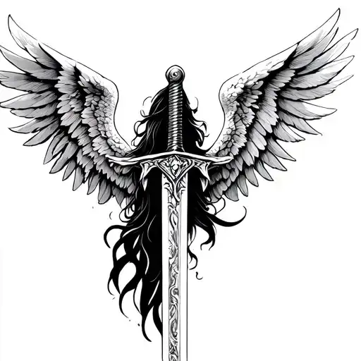 Fallen Angel Warrior Sword