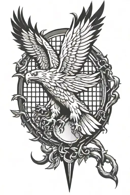 German Eagle And Fence