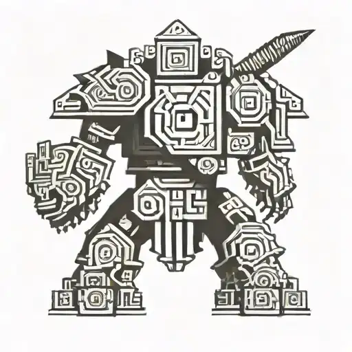 Shadow Of The Colossus Symbol Woodcut Style