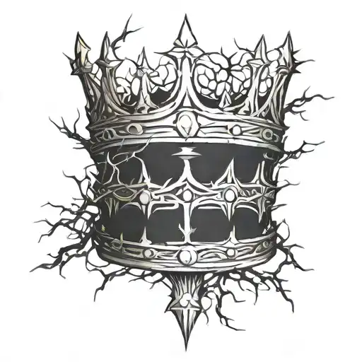 A Kings Crown In The Shape Of Thorns