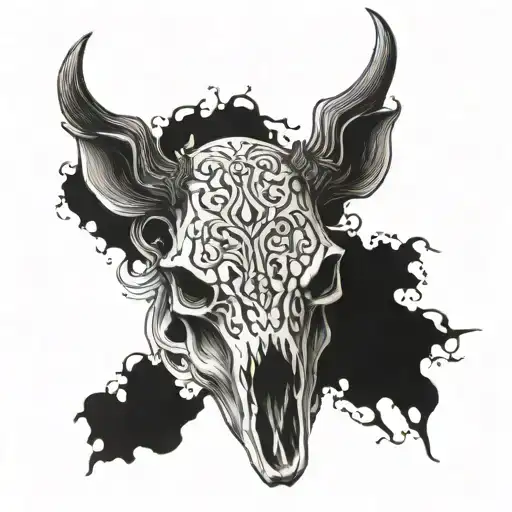 Deer Skull Leg Sleeve