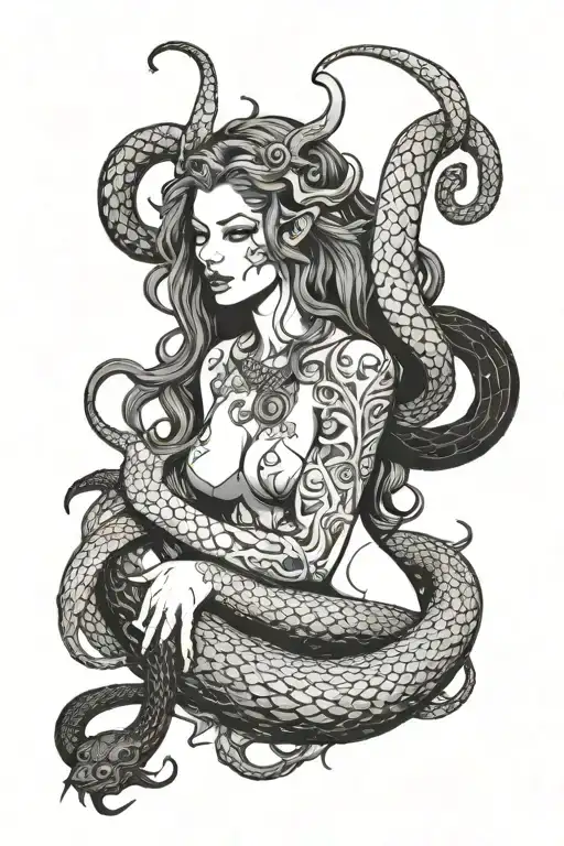 Lilith Demon With Snake