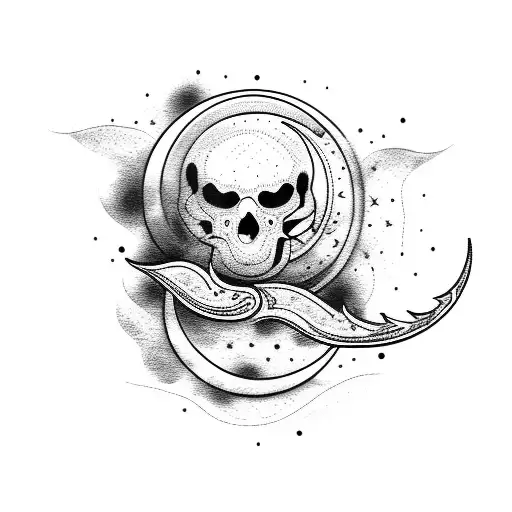 Prayer And Cresent Moon