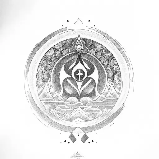 Cresent Moon And Namaste