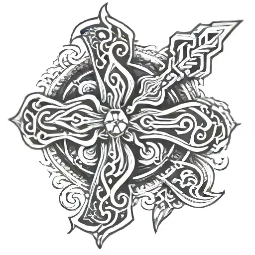 Maori Warrior Cross With A Modern Twist