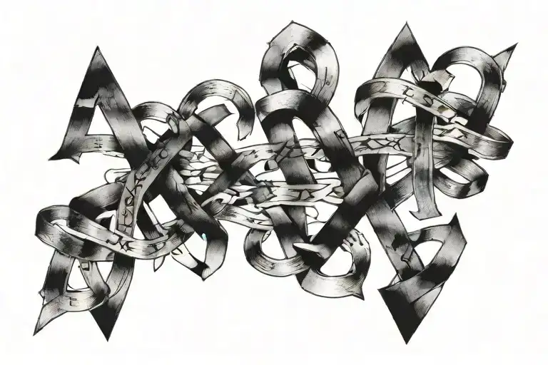 Broken Road Through Roman Numeral Dates Intertwined