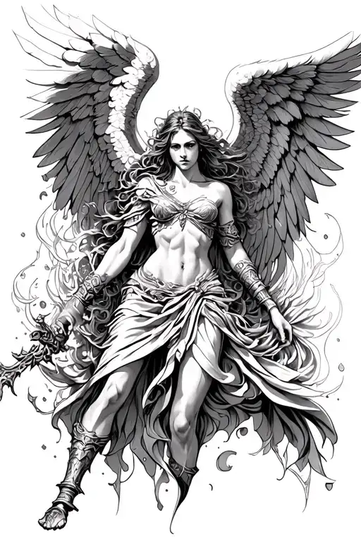 Angel Warrior Surrounded