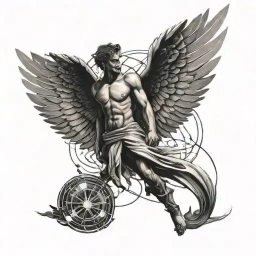 A Modern Reinterpretation Of The Icarus Myth With A Futuristic Twist