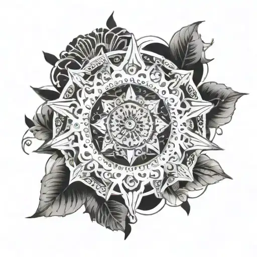 An Intricate Mandala Design Inspired By The Patterns Of Nature And The Rhythm Of Music