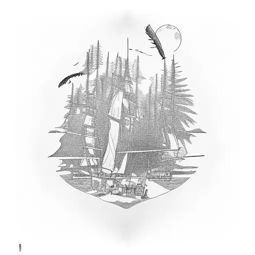 Hawck Landing On A Tree