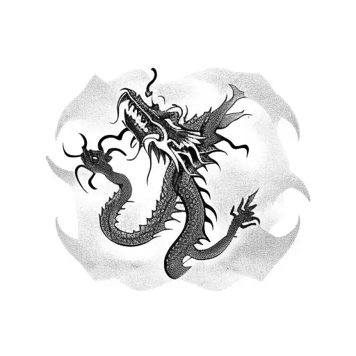 Red Chinese Dragon And 1939 Birthday