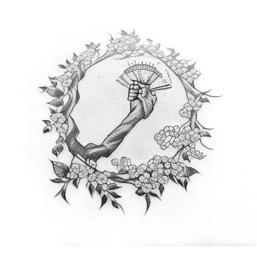 Cherry Tree Arm Sleeve