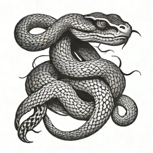 Snake With Horns