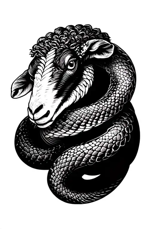 Snake With A Sheep Face