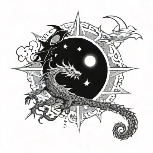 North Big Star Dragon Sun Moon Aquaris