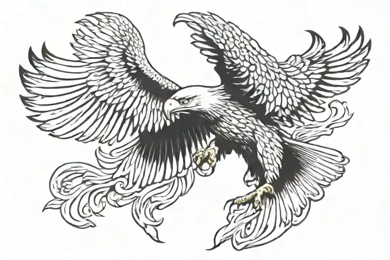 Eagle Flying Eagle