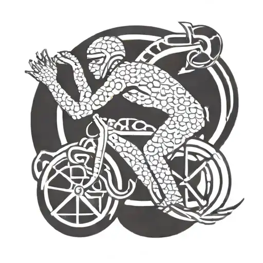 Triathlon Symbol Incorporated Symbolizing