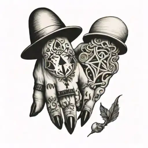 Witchy Finger Tattoos Inspired