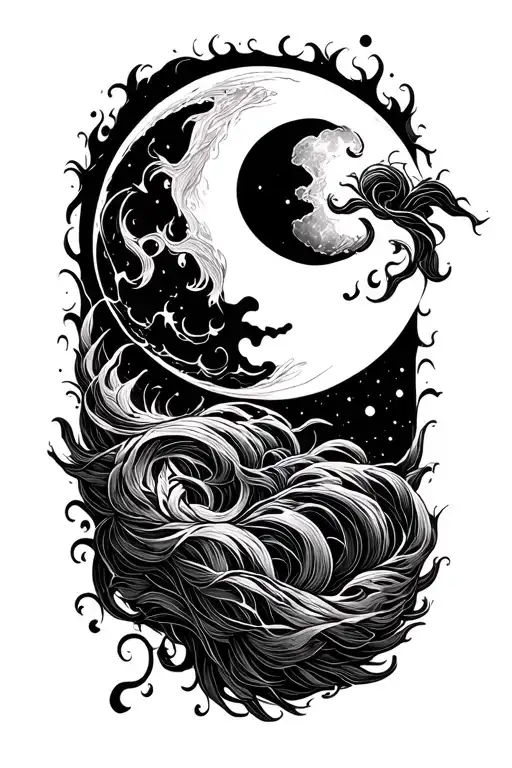 Cresent Moon Made Of Wind