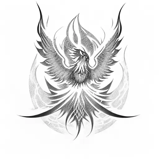 Sleeve Phoenix With Smoke And Other Things