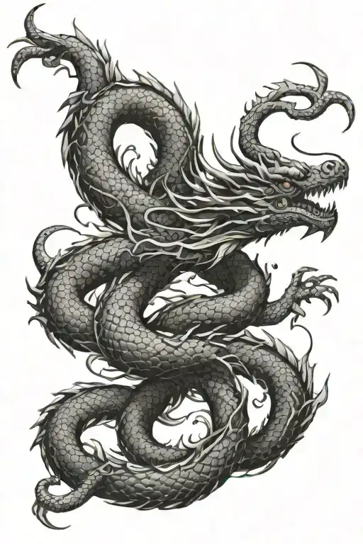 Dragon Coiled