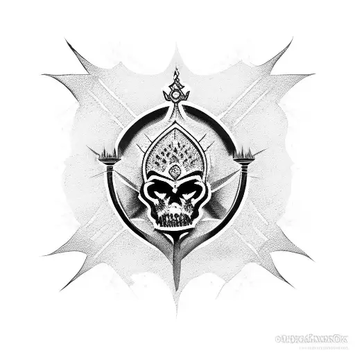 Dagger Through Crown Of Thorns