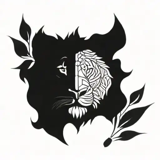 Lion Face And Apricorn