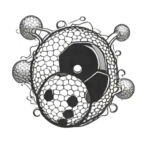 A Golf Ball Morphing Into A Soccer Ball