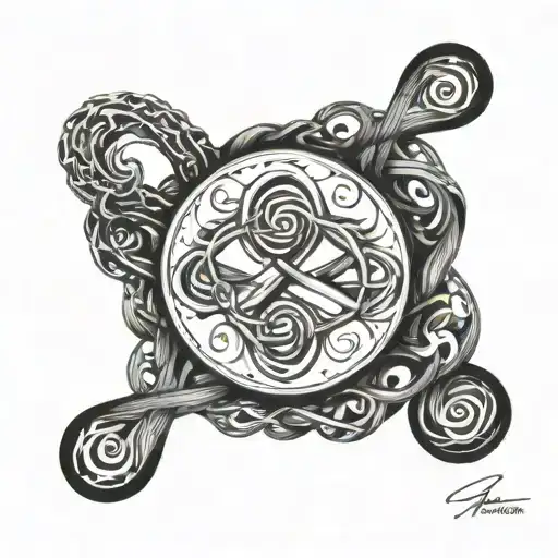 Balance And Infinity Symbol Intertwined