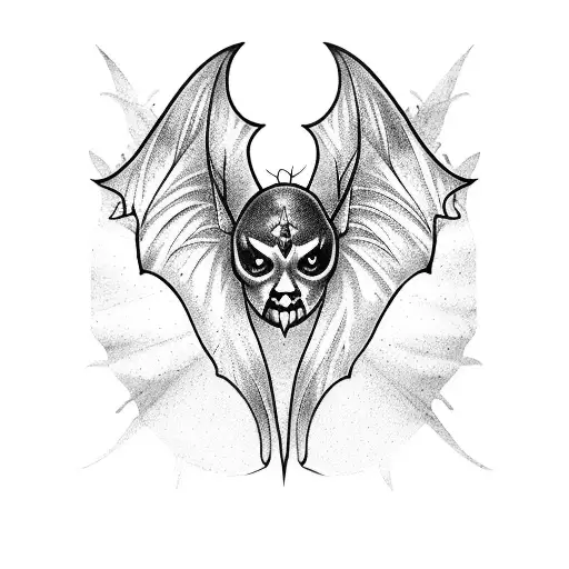 Bat With Gothic Butterfly Wings
