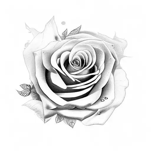 Roman Numerals Wrapped In Roses