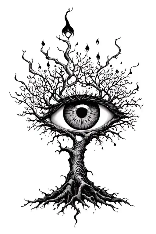 Eye Of God Tree Growing Around It