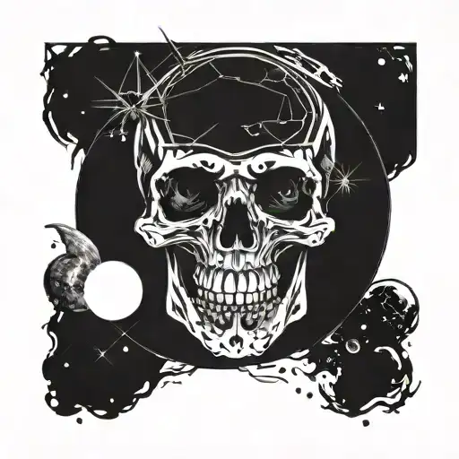 Skull Space Black