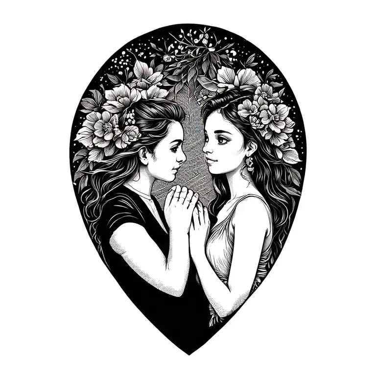 Dad Daughter Holding Hands