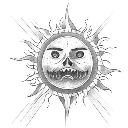 Sun And Clouds And Ocean