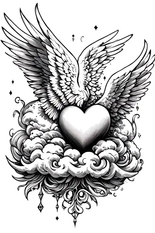 Angels Cloud Heart