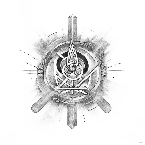 Four's Tattoo From Divergent In The Style Of The Book