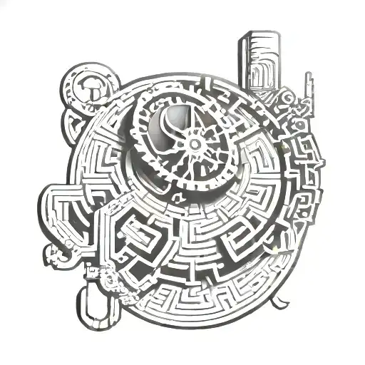 Maze With Time Clock