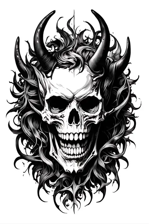 Demon And Skull
