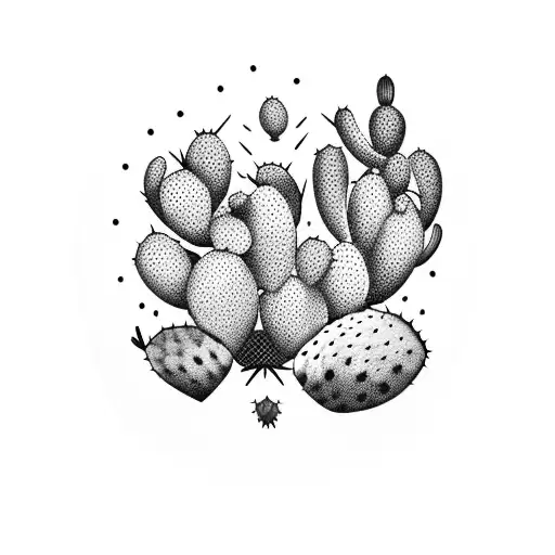 Prickly Pear Cactus 2Inches By 2 Inches