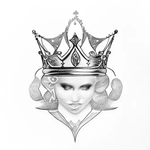 Rc Lettre & Queen Crown