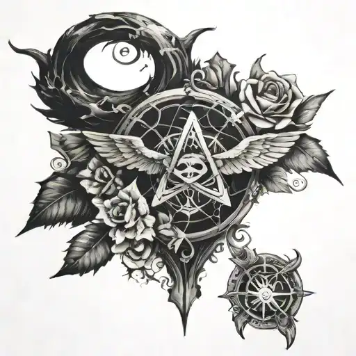 Combine Elements Of Black Metal Imagery With Occult Symbols In A Chest