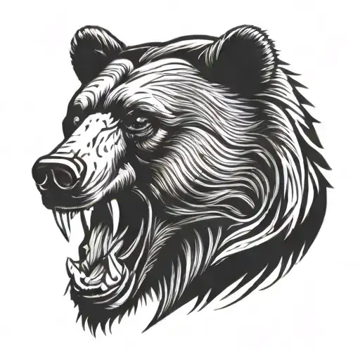 Bear With Open Mouth